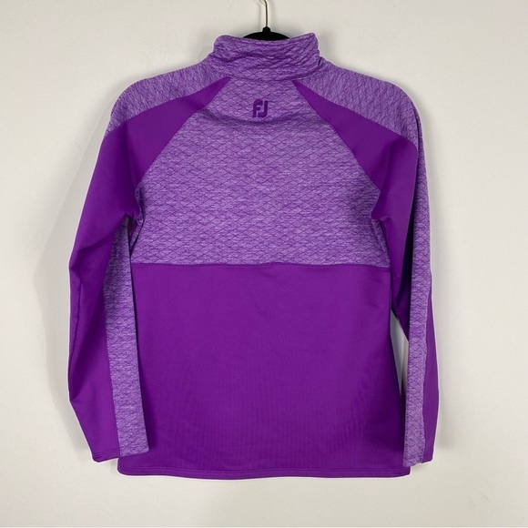 Footjoy Purple Quarter Zip Pullover Jacket Top Tpc Summerlin Golf - Picture 2 of 4